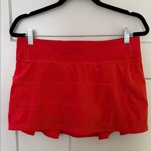 lululemon athletica orange Skort